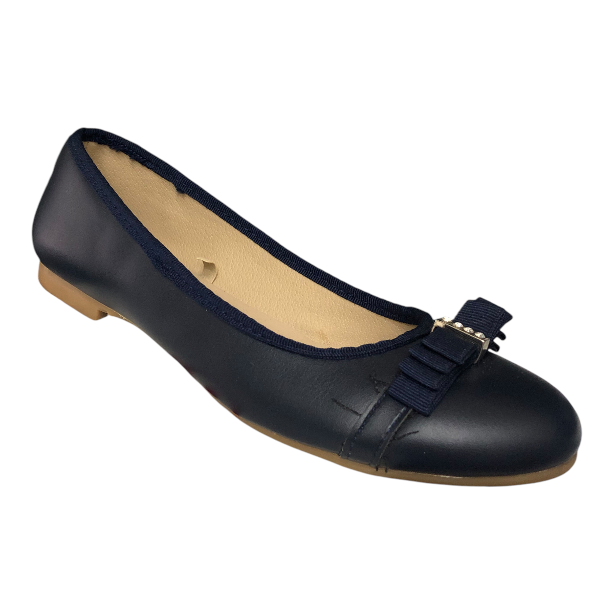 Zapato Flat Marino Para Niña Chabelo