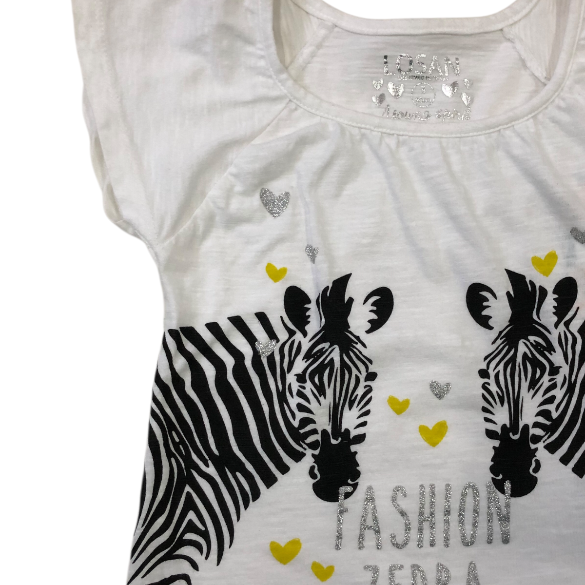 Playera Cebra Color Blanco LOSAN