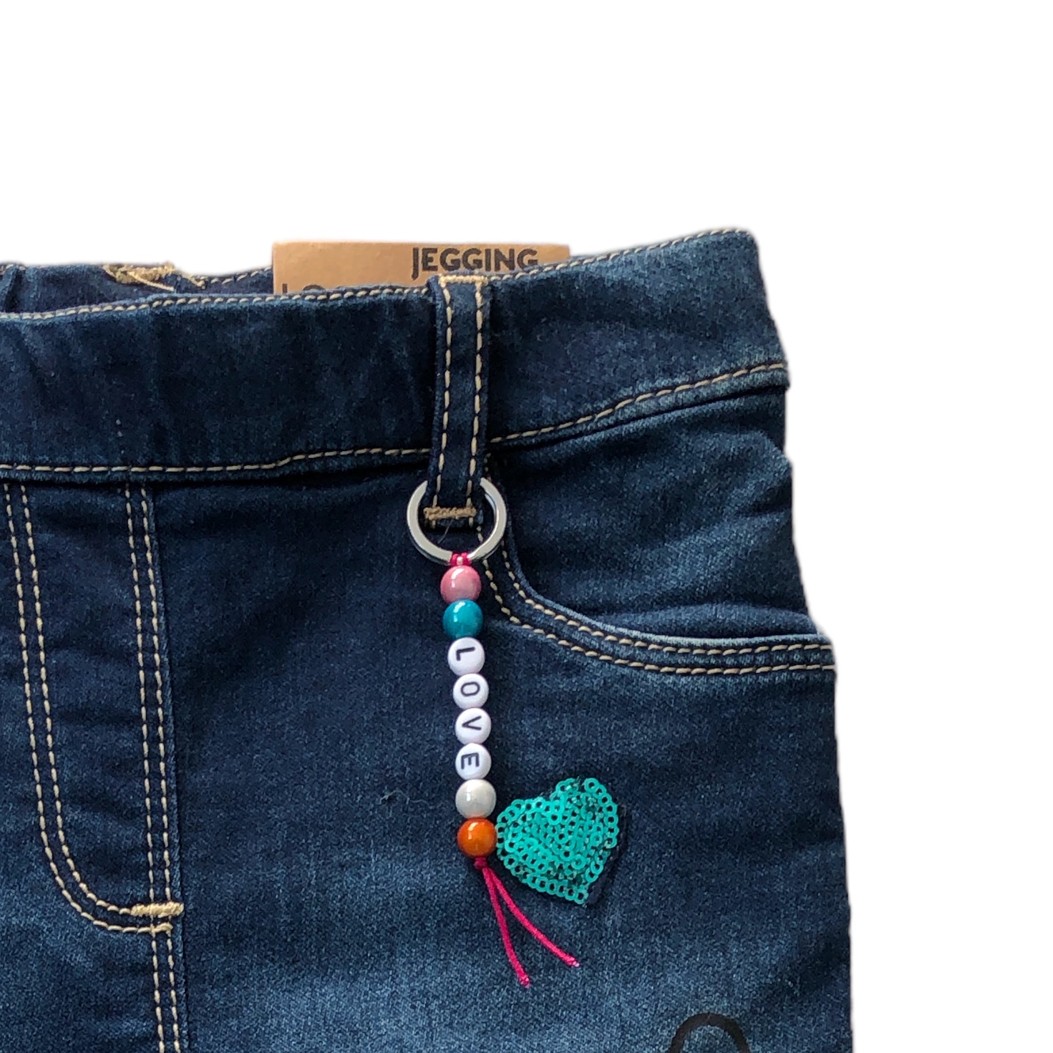 Jegging Denim con llavero para niña Losan
