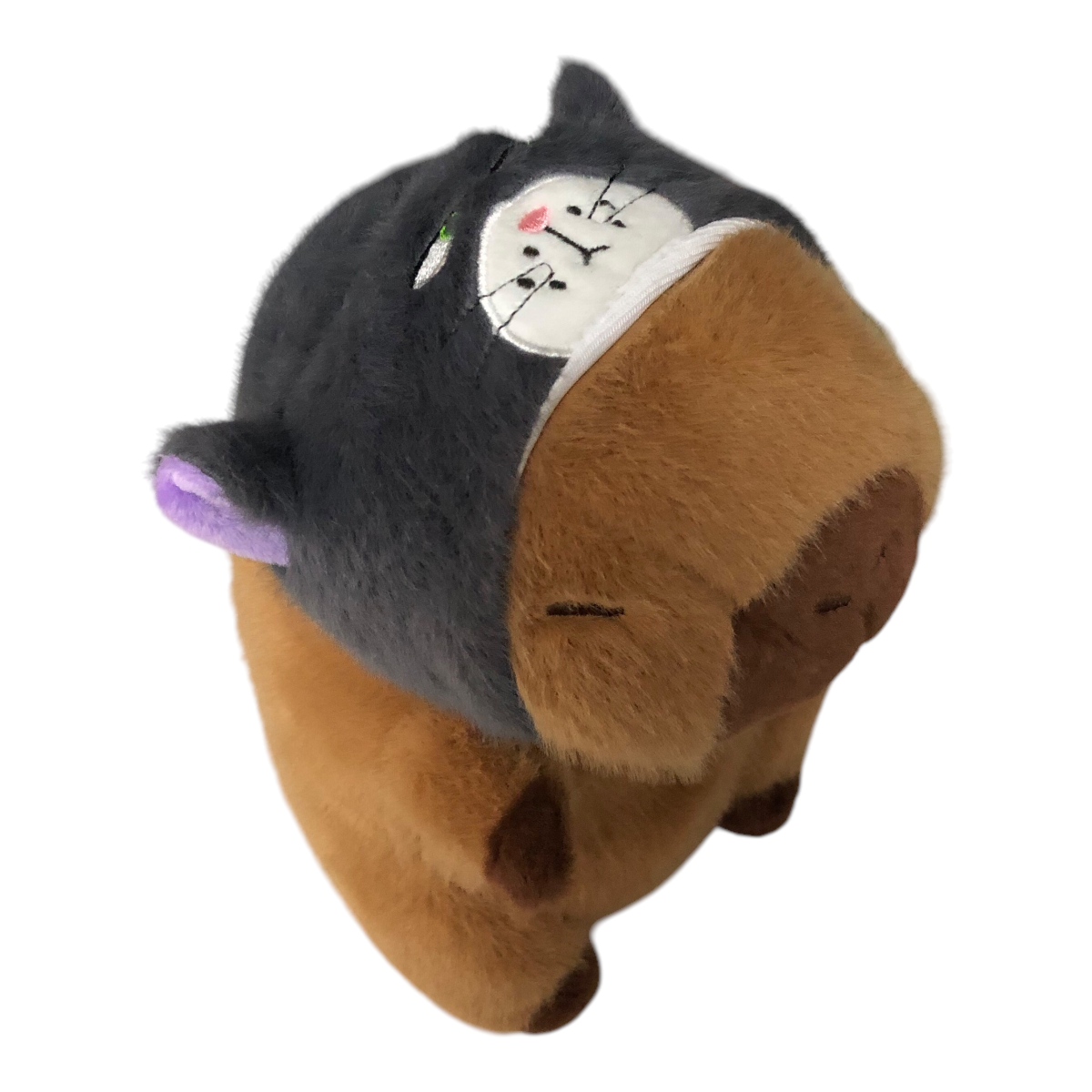 Peluche Capibara Lindo Gorro Gatito