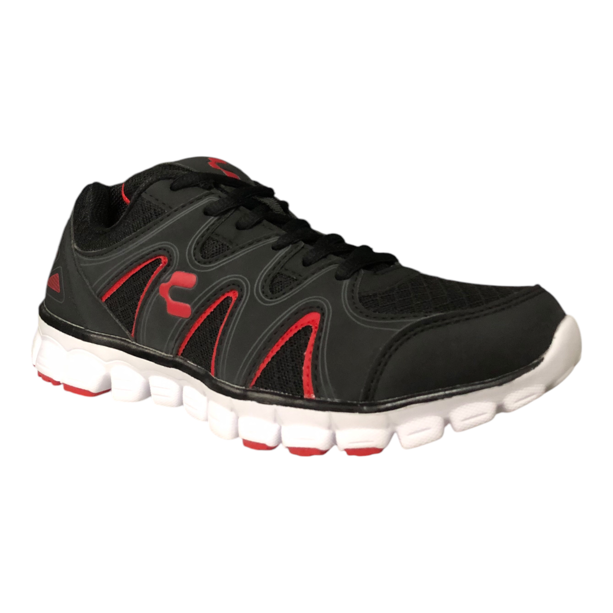 Tenis Deportivo Negro/Rojo Para Caballero Charly