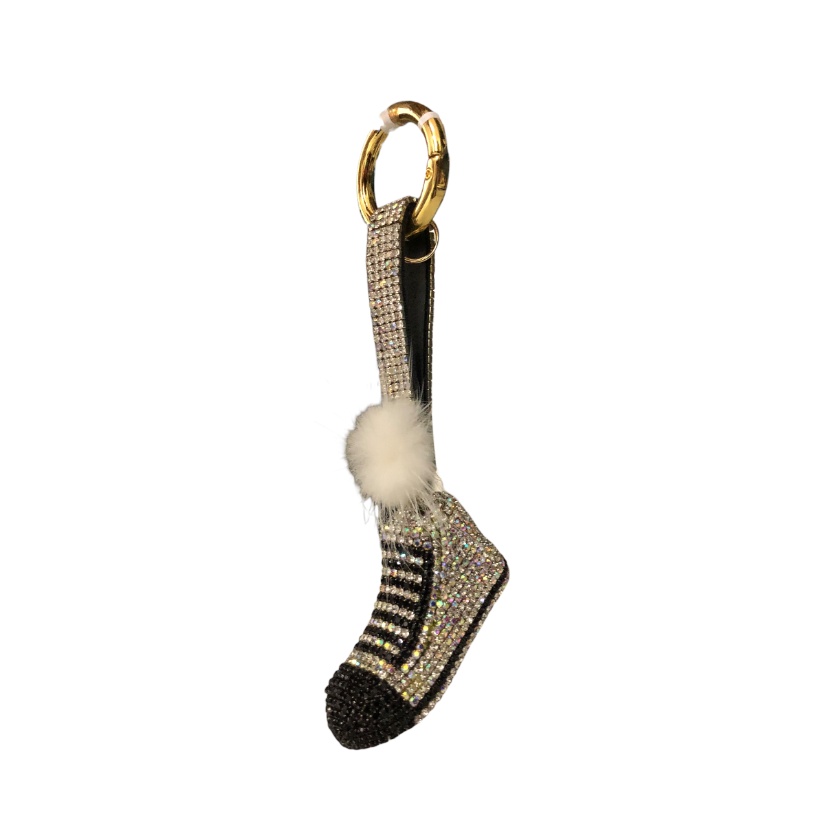Llavero De Tenis Mini Pompón Pedrería