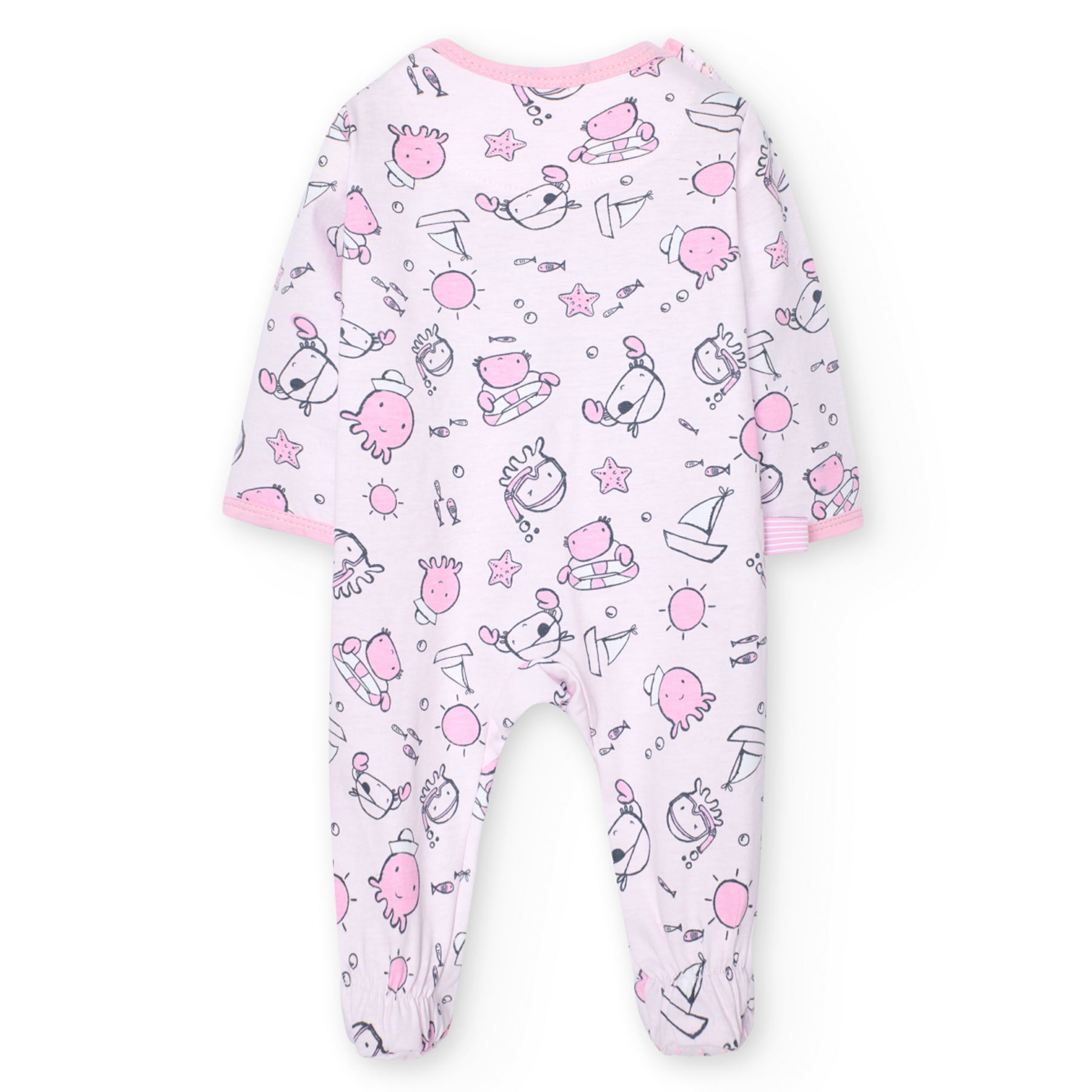 Mameluco Punto Rosa Para Bebé Niña BOBOLI