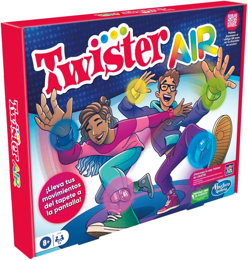Twister Aire Juego de Equilibrio con aplicación de Realidad Aumentada Hasbro Gaming