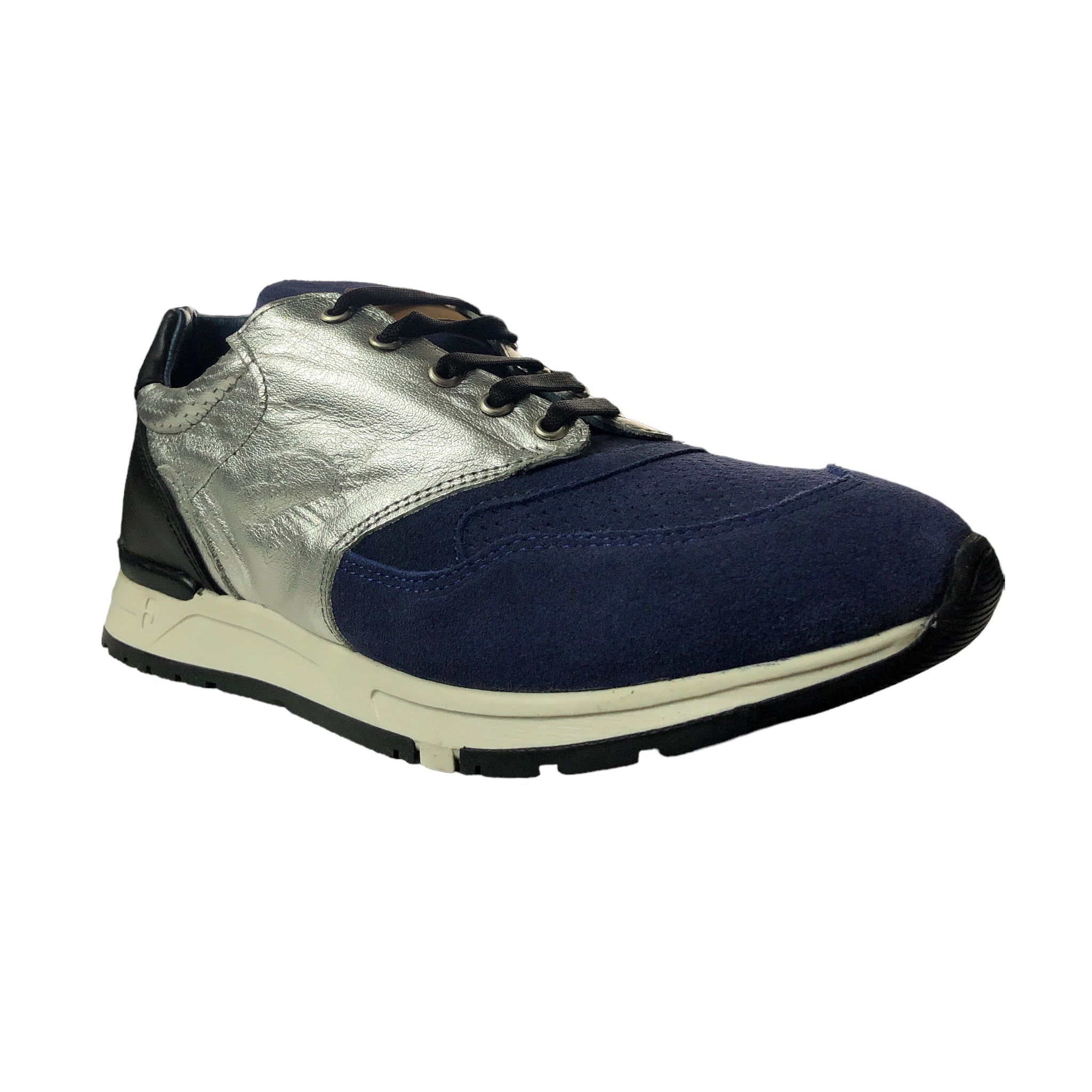 Tenis Para Niño Azul Plateado Dogi
