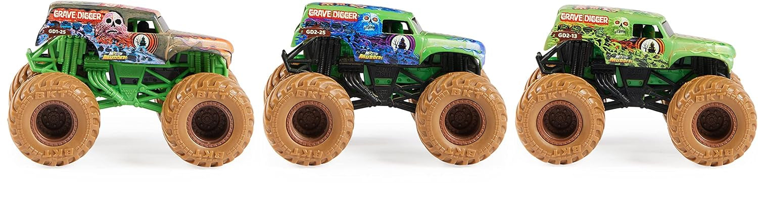 Monster Jam Mystery Mudders Grave Digger (los estilos variarán) Spin Master