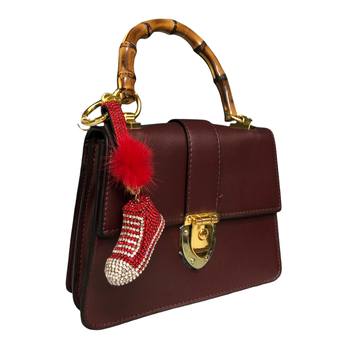 Llavero De Tenis Mini Pompón Pedrería