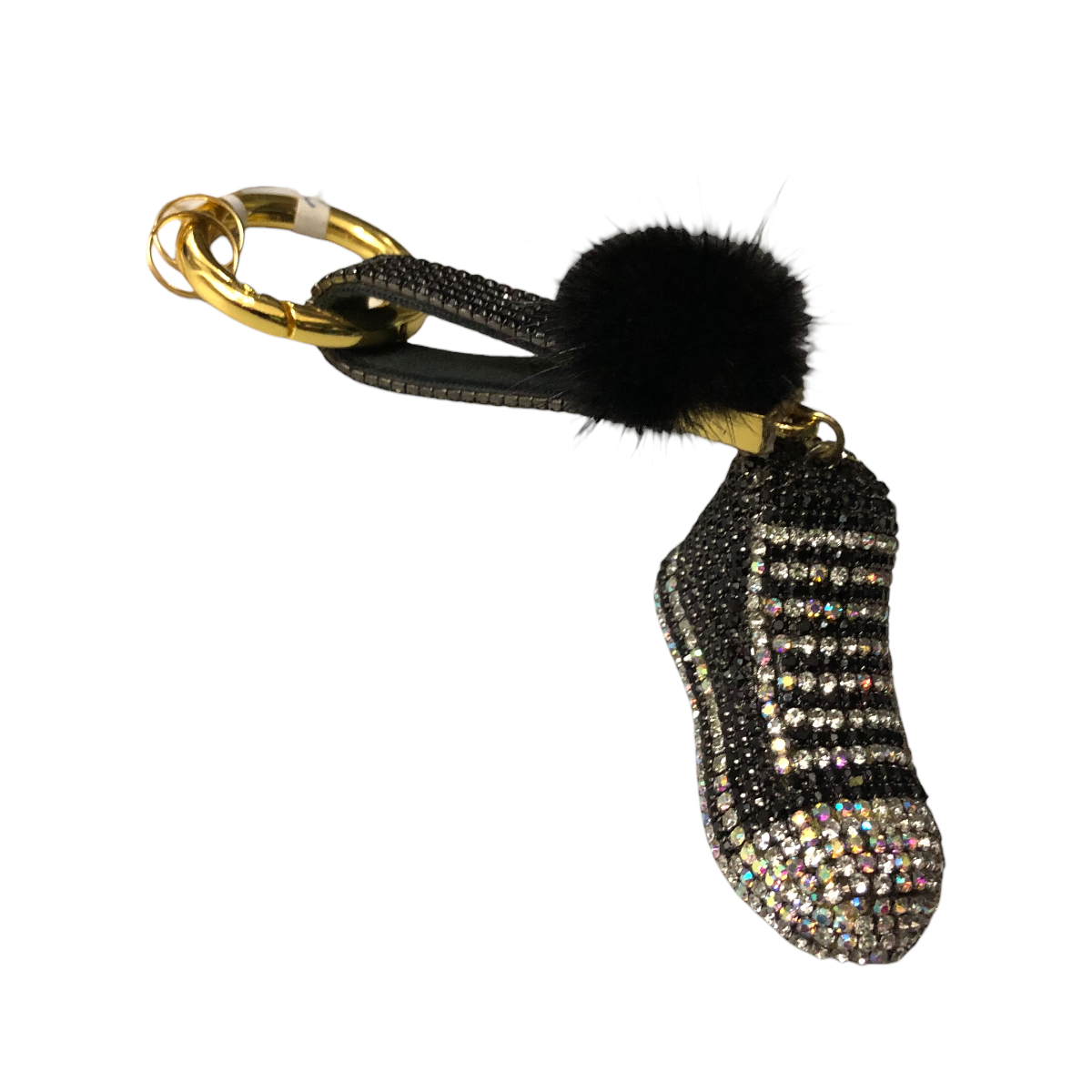 Llavero De Tenis Mini Pompón Pedrería