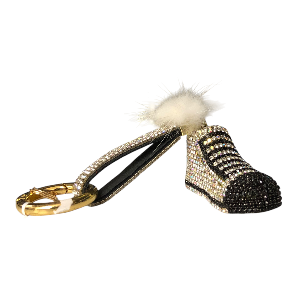 Llavero De Tenis Mini Pompón Pedrería