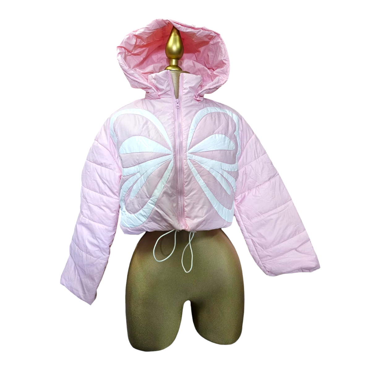 Chamarra Top Para Dama Estampado Mariposa LC