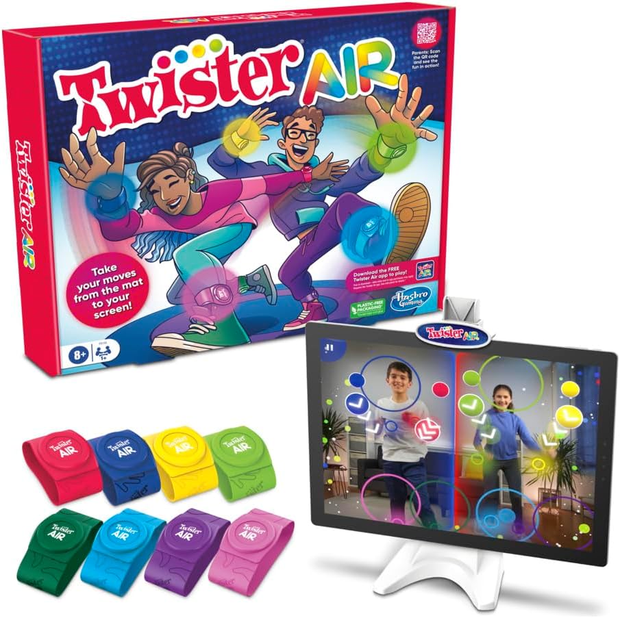 Twister Aire Juego de Equilibrio con aplicación de Realidad Aumentada Hasbro Gaming