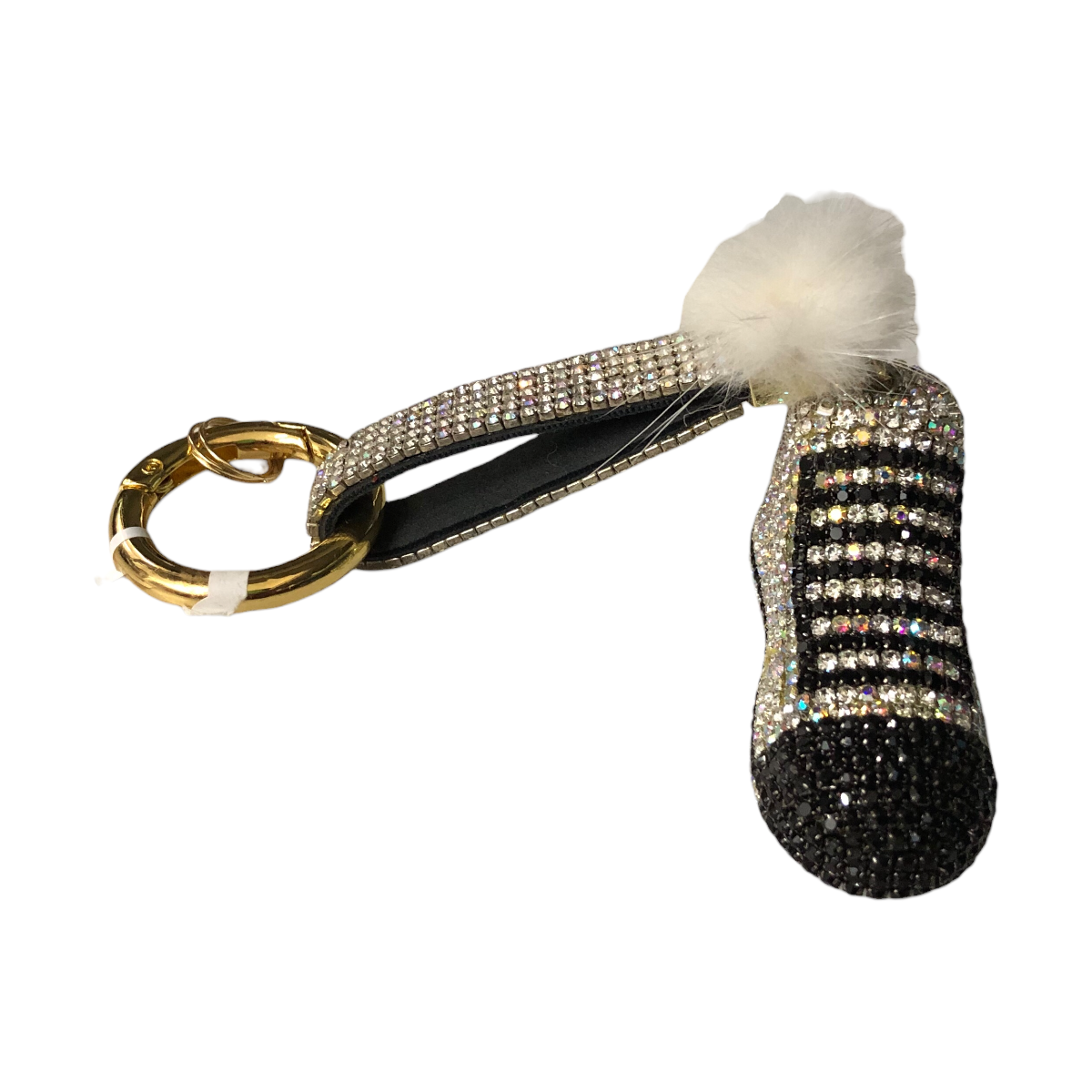 Llavero De Tenis Mini Pompón Pedrería