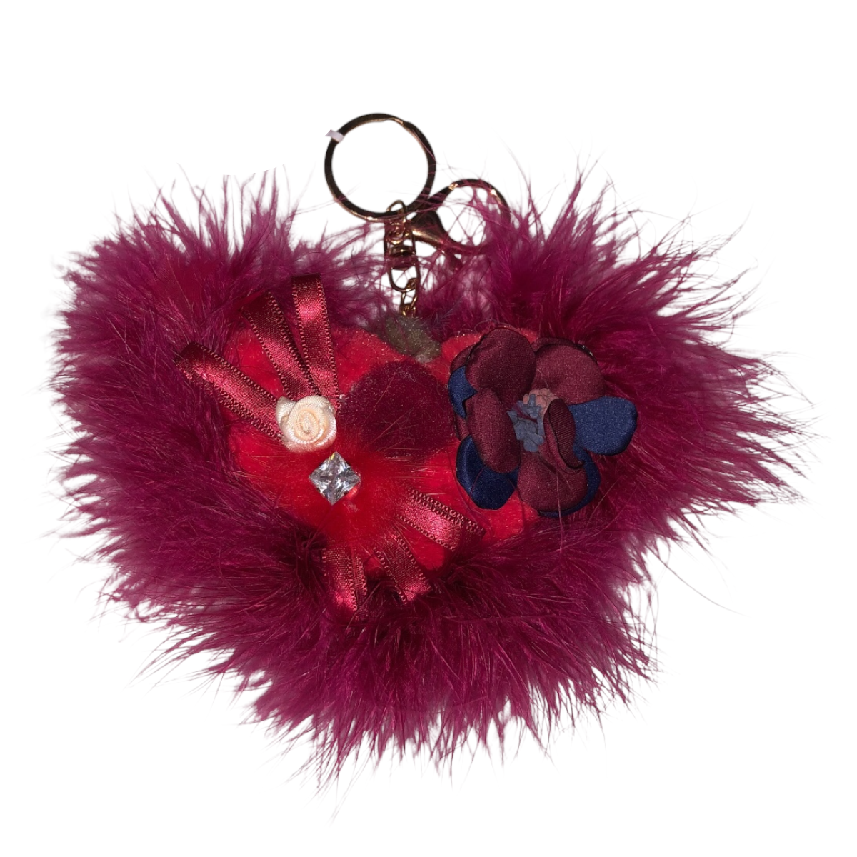 Llavero Corazón Peluche