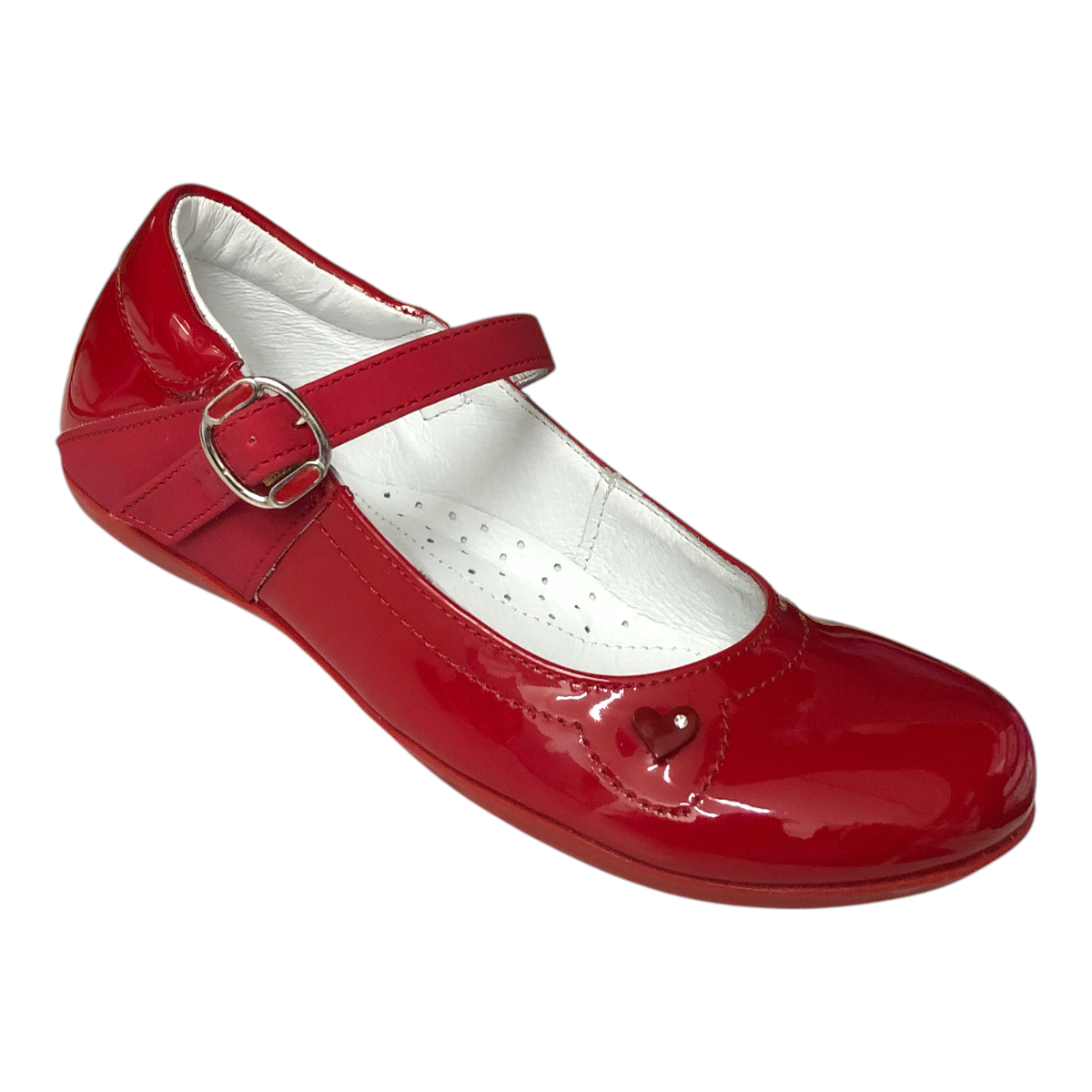 Zapato Charol Para Niña Color Rojo Chabelo