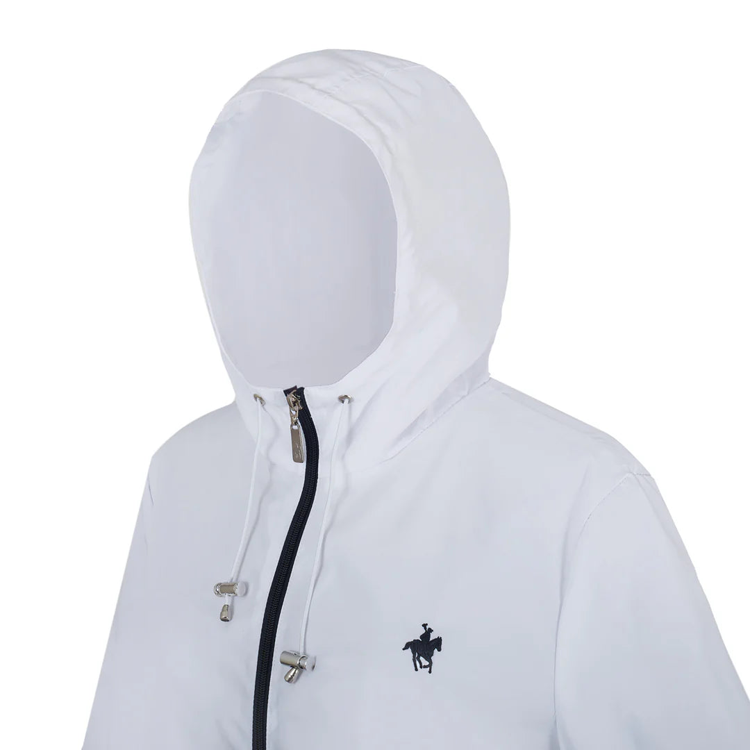 Chamarra Para Dama Blanca/Azul Rock Hampton Polo Team