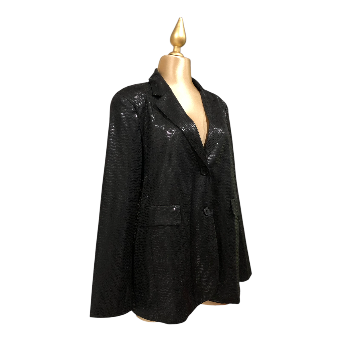 Saco Con Lentejuela Color Negro ERIVEL