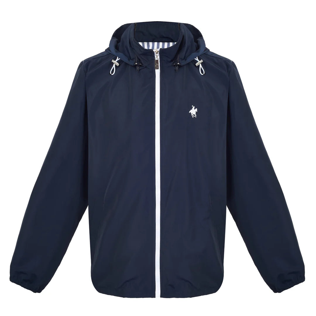 Chamarra Con Capucha Desmontable Marino Rock Hampton Polo Team