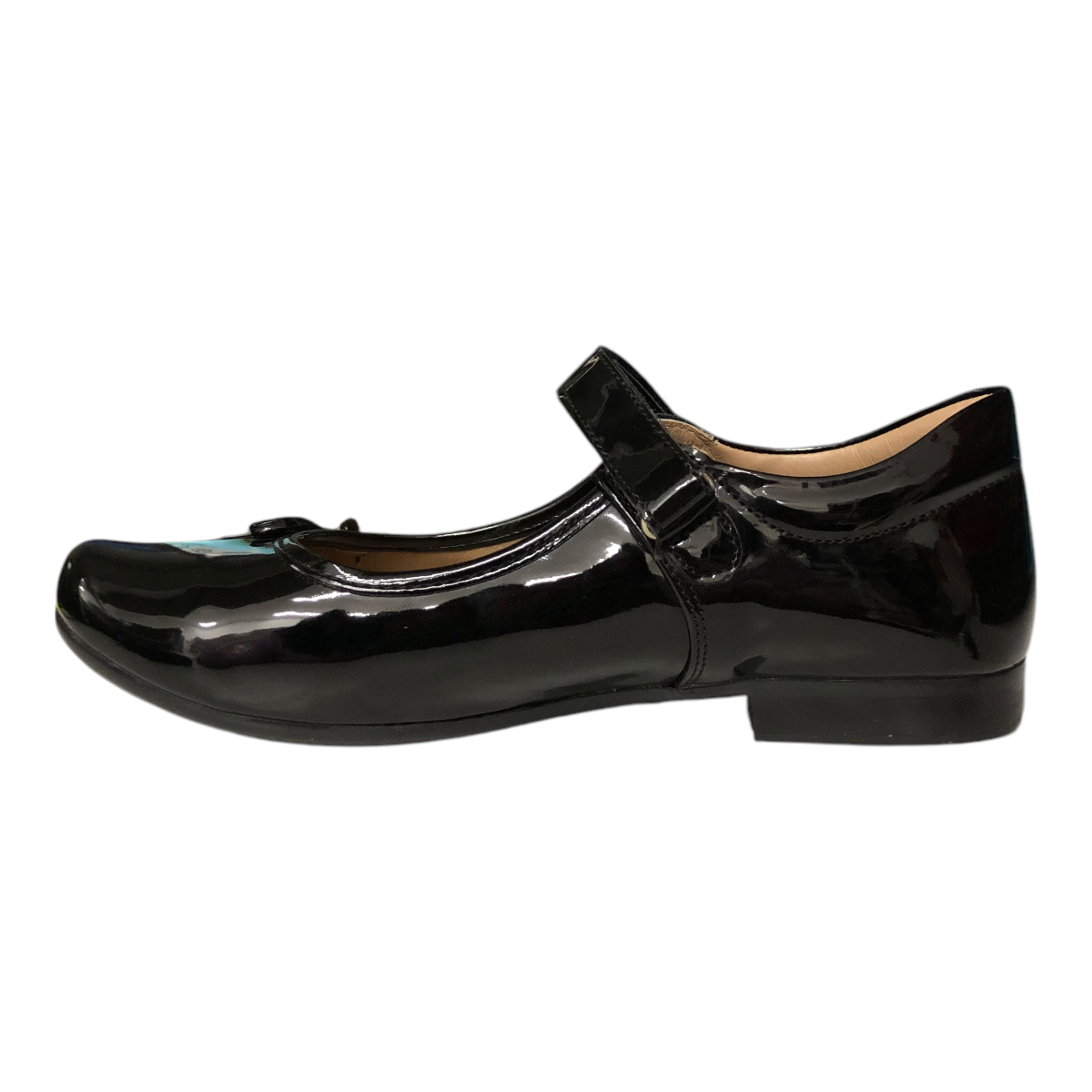 Zapato Charol Color Negro Para Niña Coqueta