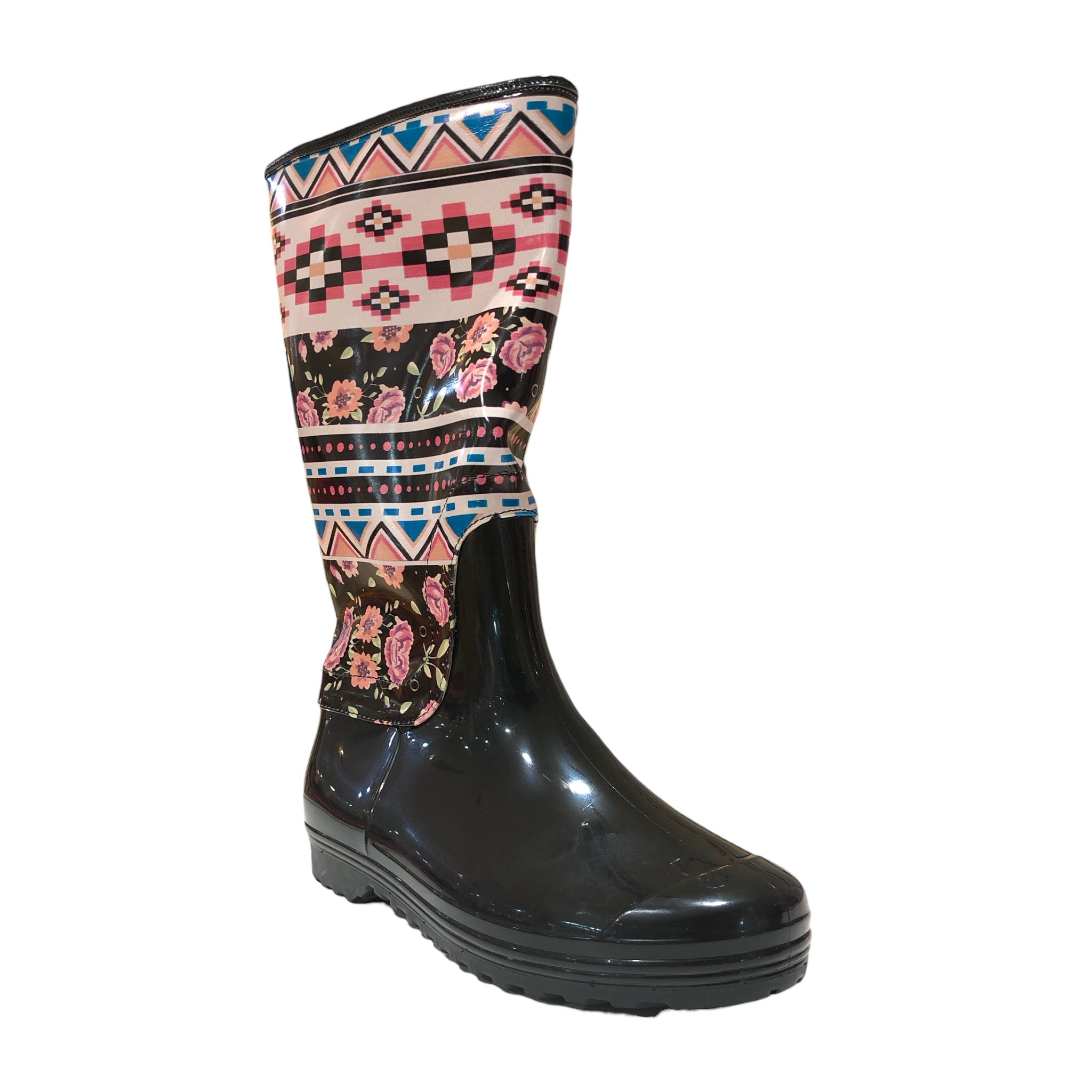 Botas de lluvia Multicolor Estampado Flores Moebius