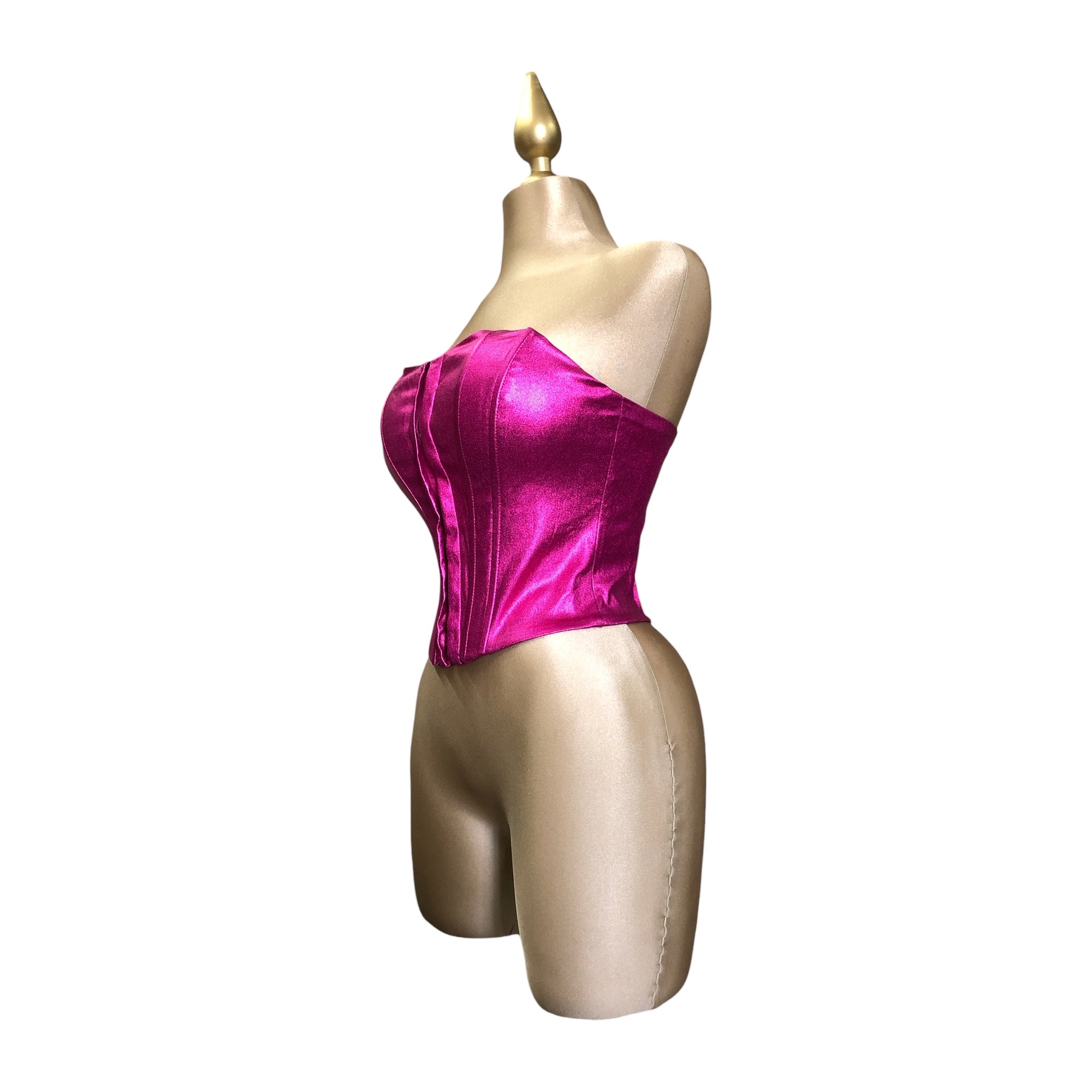 Top Corsé Fucsia LC