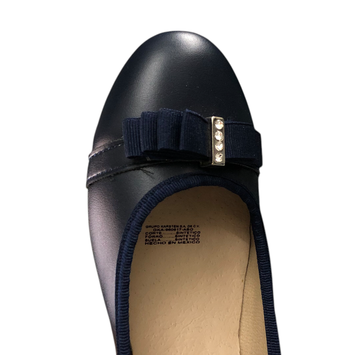 Zapato Flat Marino Para Niña Chabelo