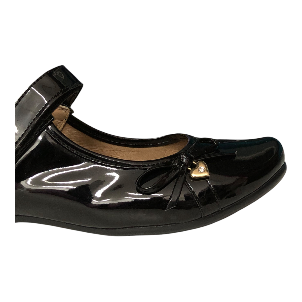 Zapato Charol Color Negro Para Niña Coqueta