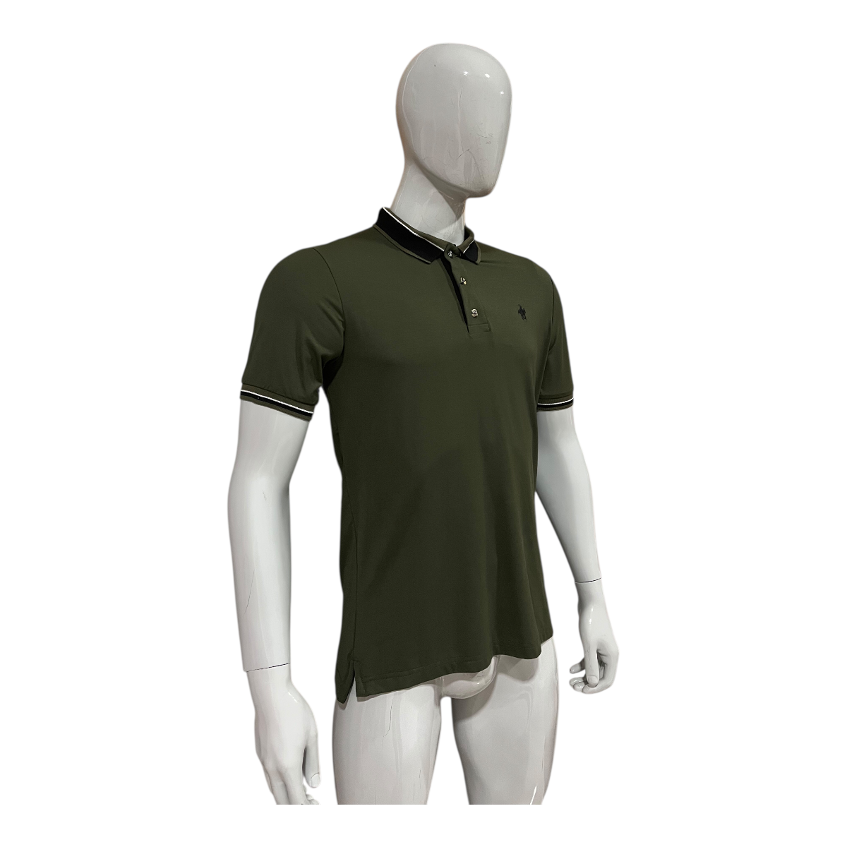 Playera Polo Color Olivo Rock Hampton Polo Team