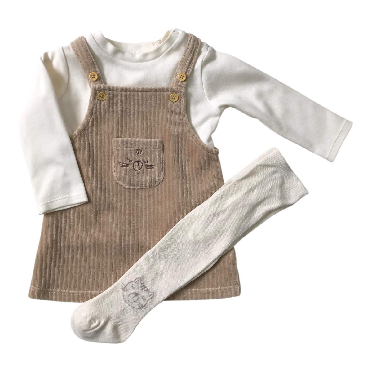 Conjunto De 3 Piezas Para Bebé Niña LOSAN