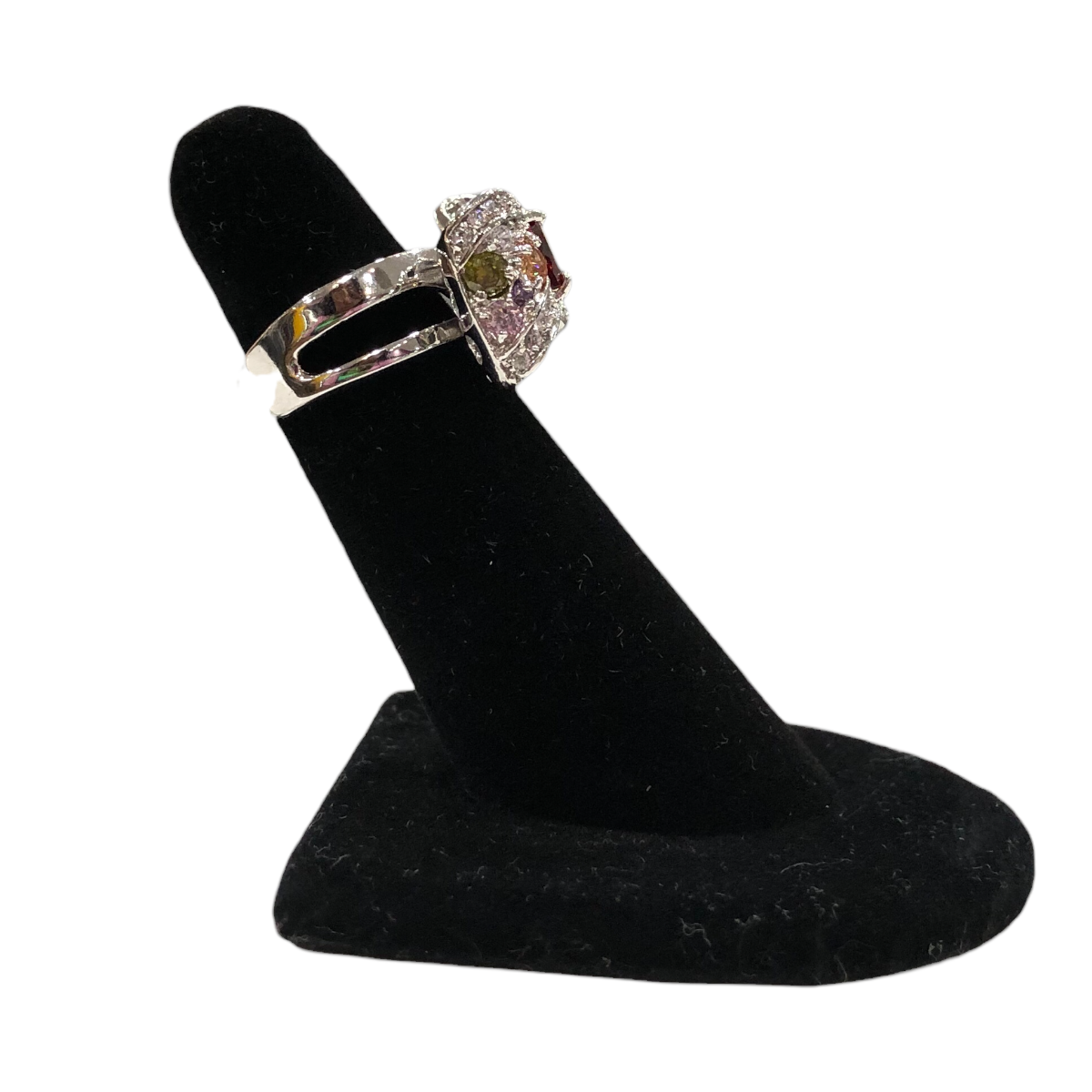 Anillo Moño Piedra Corazón