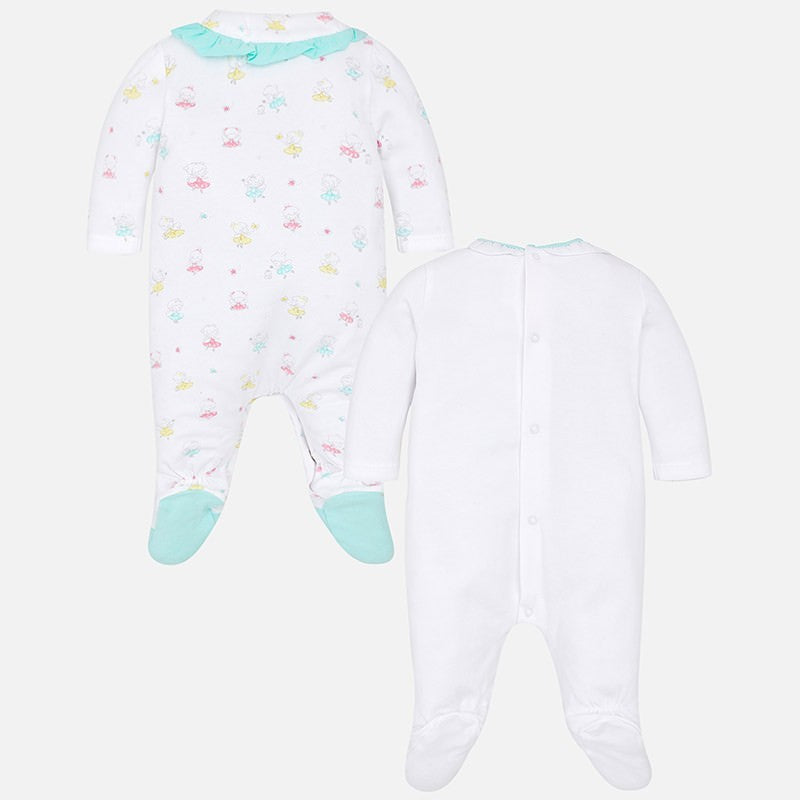 Set De Pijamas Mameluco Para Bebé Niña Estampado Mayoral