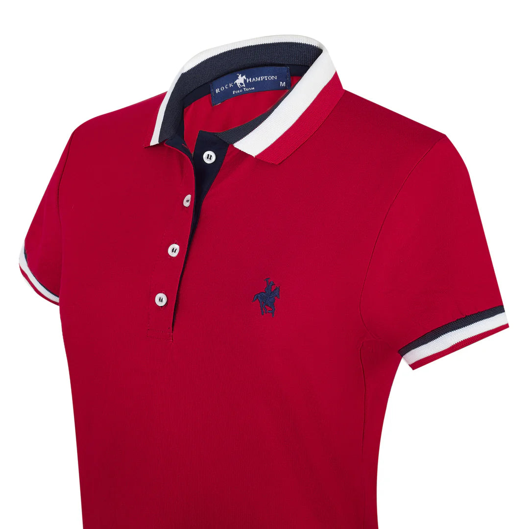 Vestido Polo Clásico Rojo Rock Hampton Polo Team