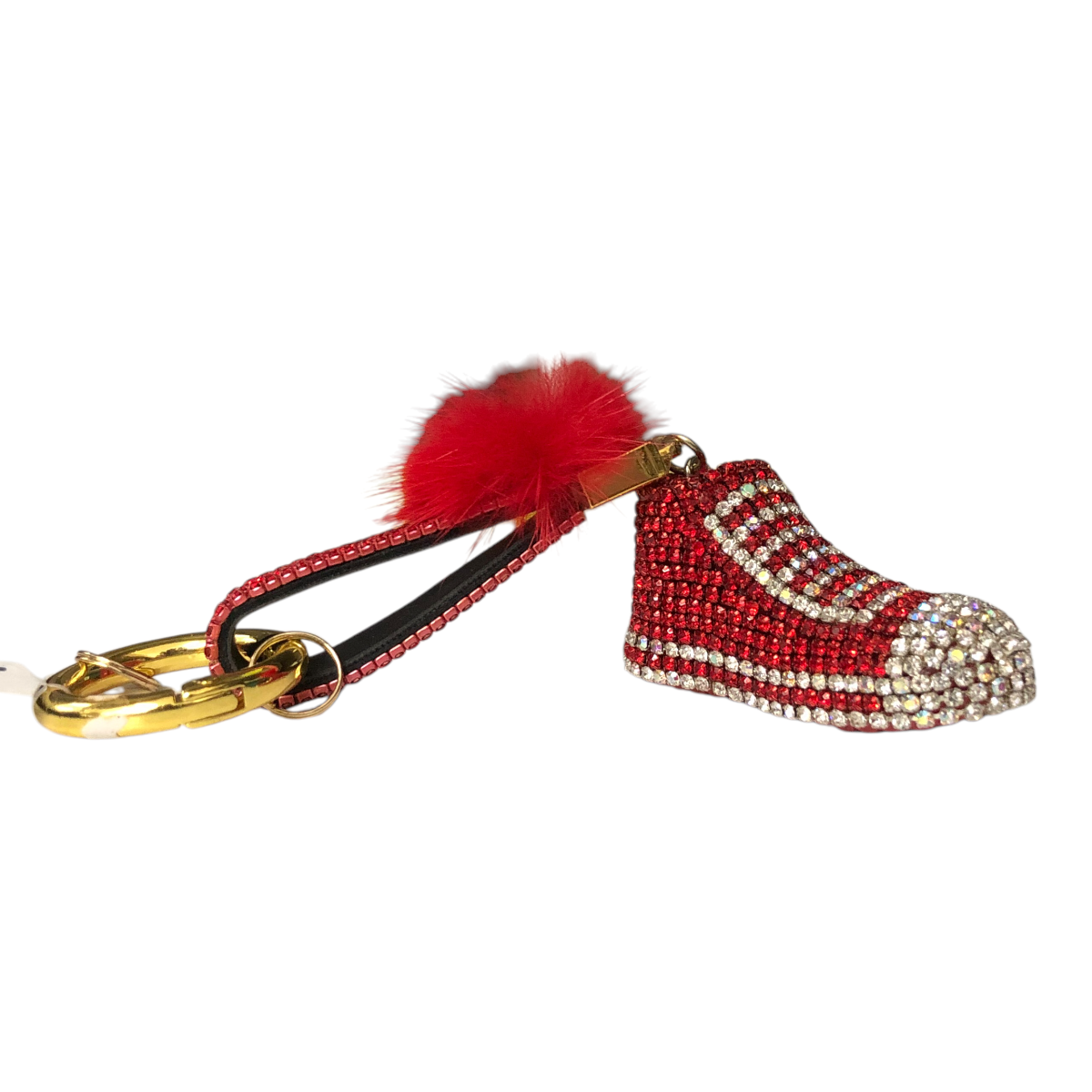 Llavero De Tenis Mini Pompón Pedrería