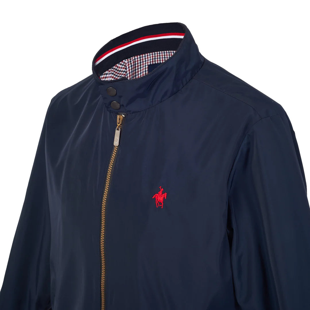 Chamarra Bomber Marino Para Caballero Rock Hampton Polo Team