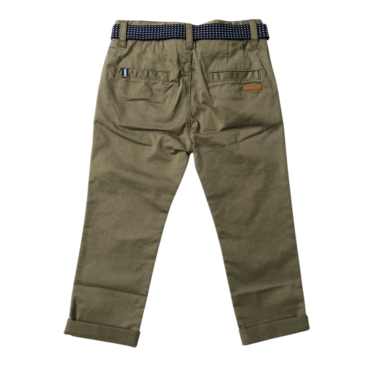 Pantalón Con Cinturón Color Verde LOSAN