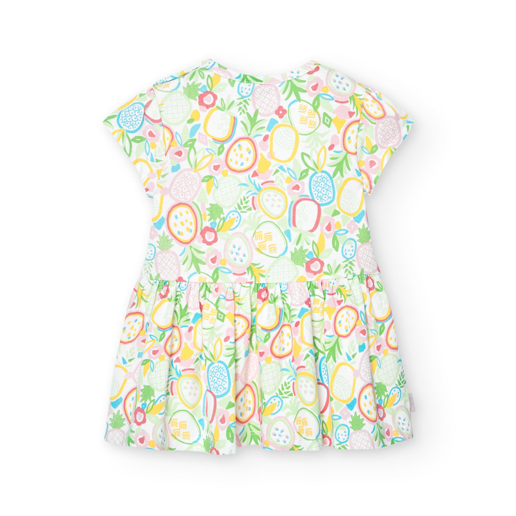 Vestido De Punto Elástico Estampado Frutas BOBOLI