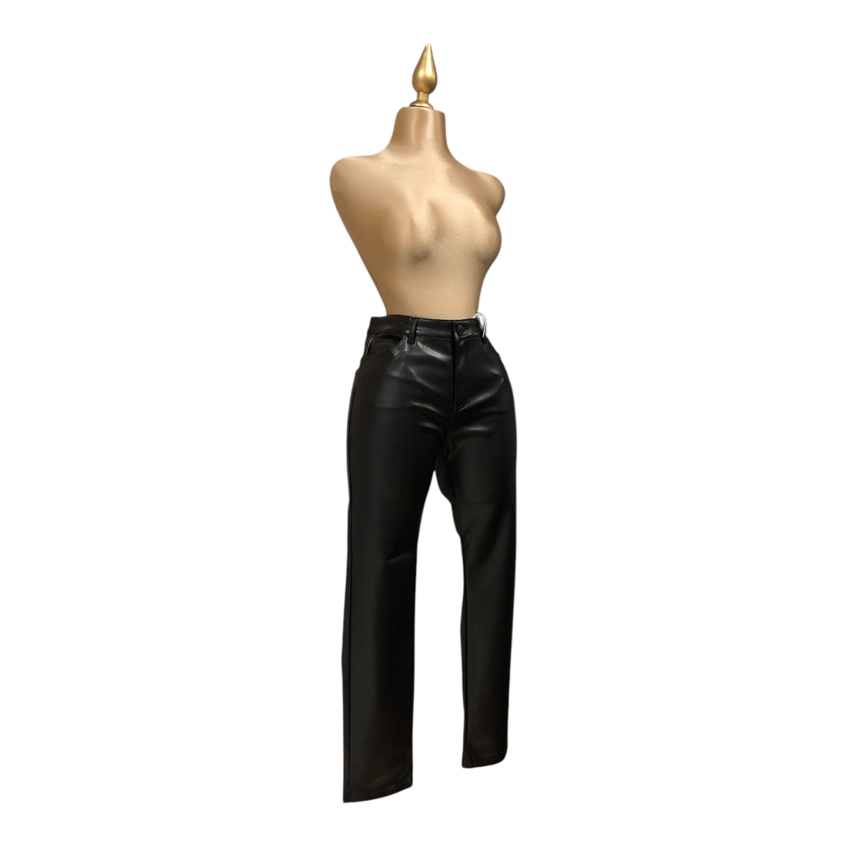 Pantalon Cuero Color Negro Para Dama LSN
