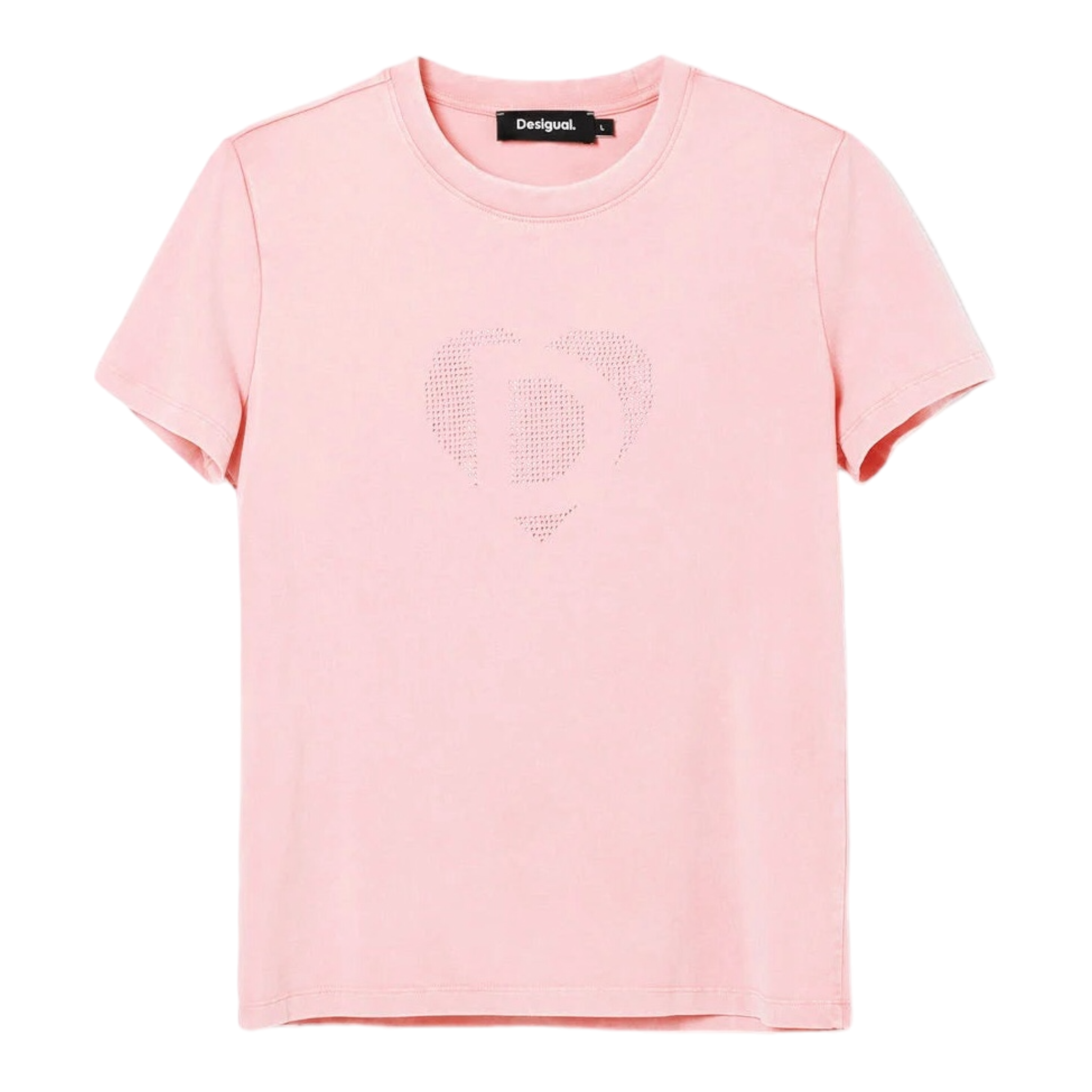 Playera imagotipo strass Rosa DESIGUAL