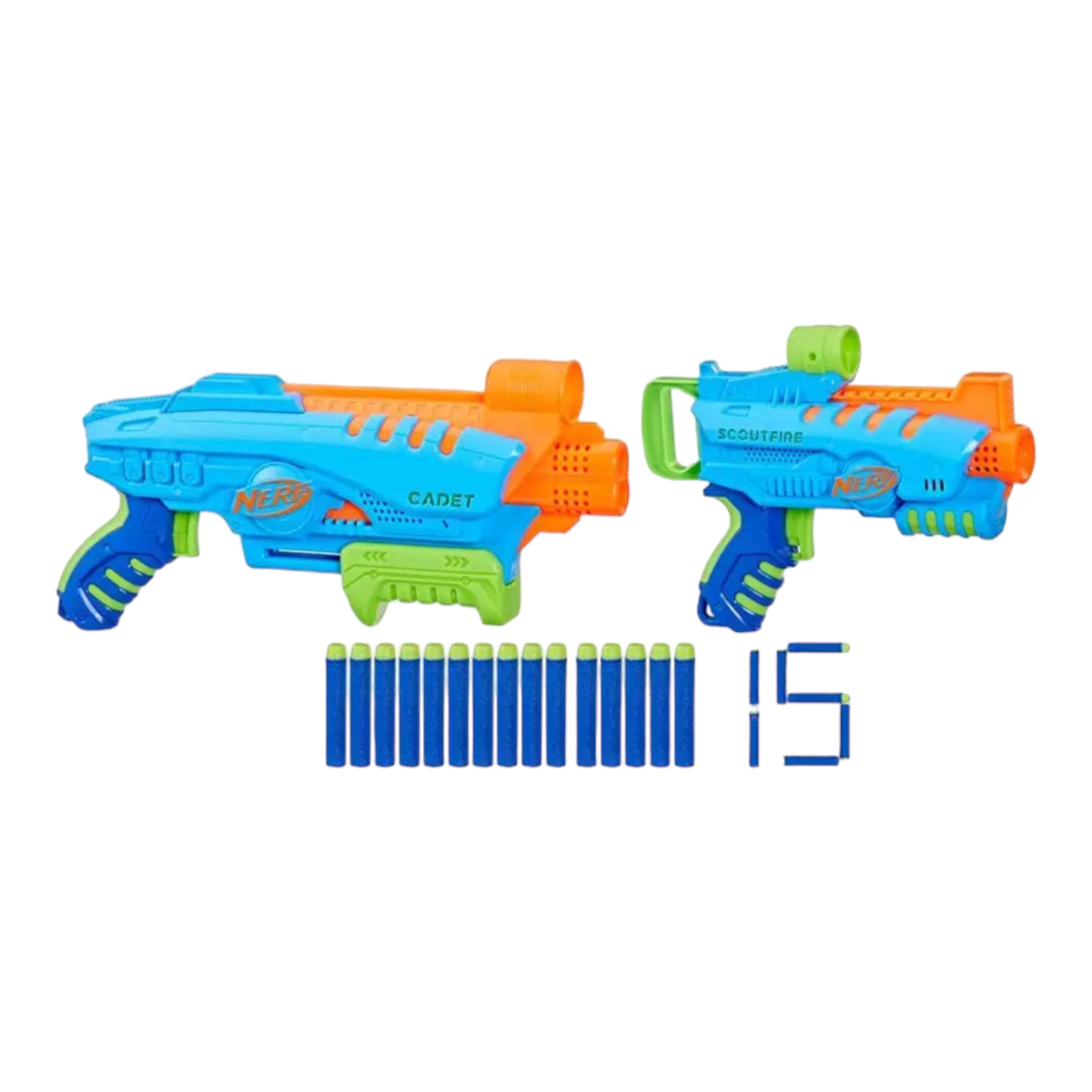 Nerf Jr. Elite Ultimate Starter Set, 2 lanzadores 15 Dardos Hasbro
