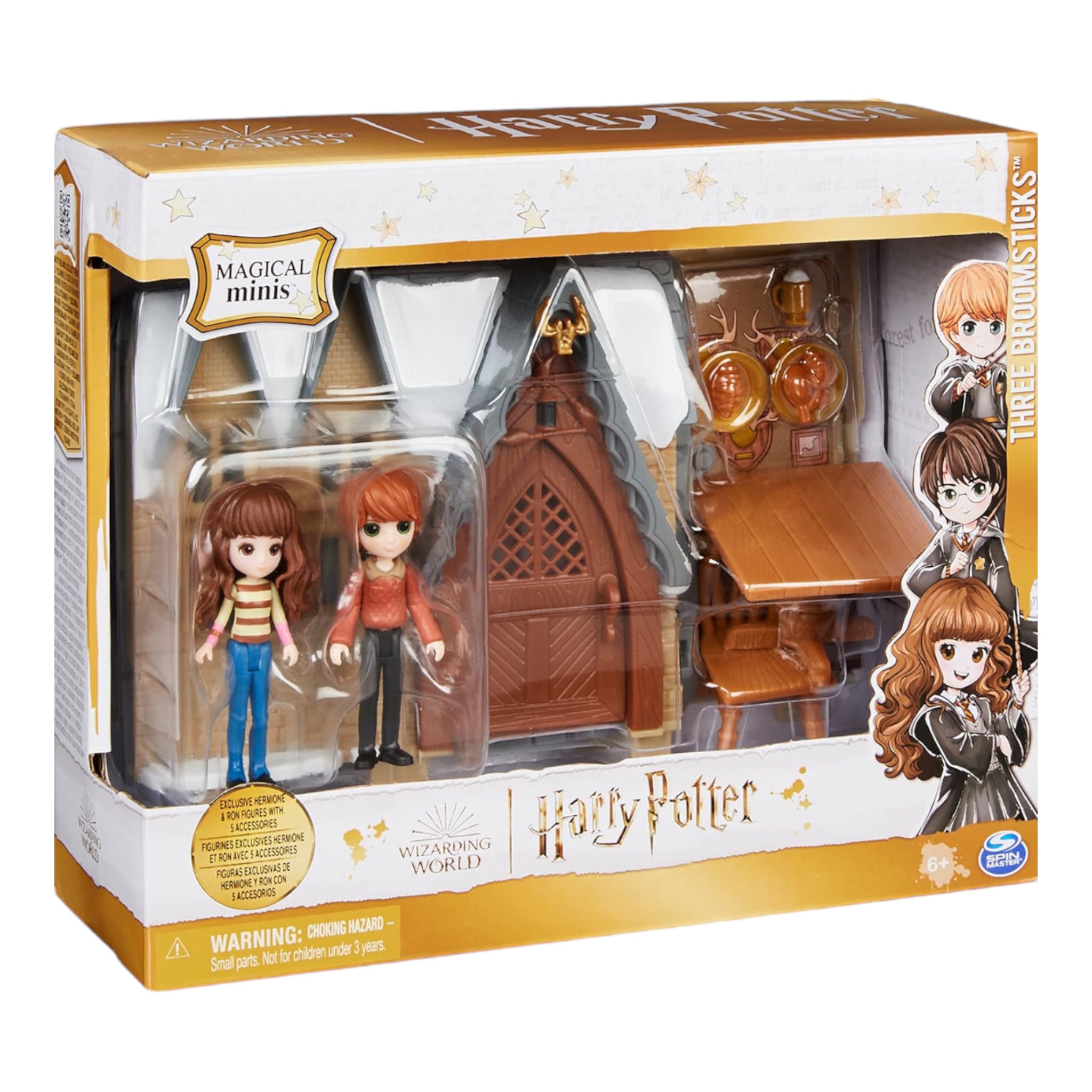 Harry Potter Juego de Las Tres Escobas de Hogwarts Wizarding World Spin Master