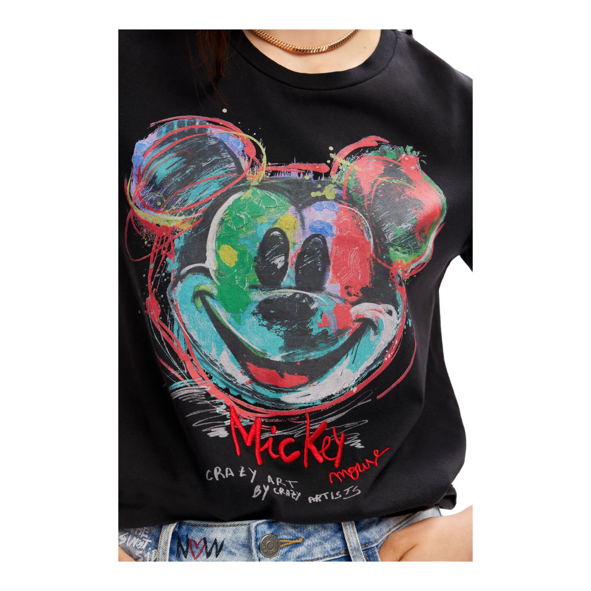 Playera mickey negro DESIGUAL