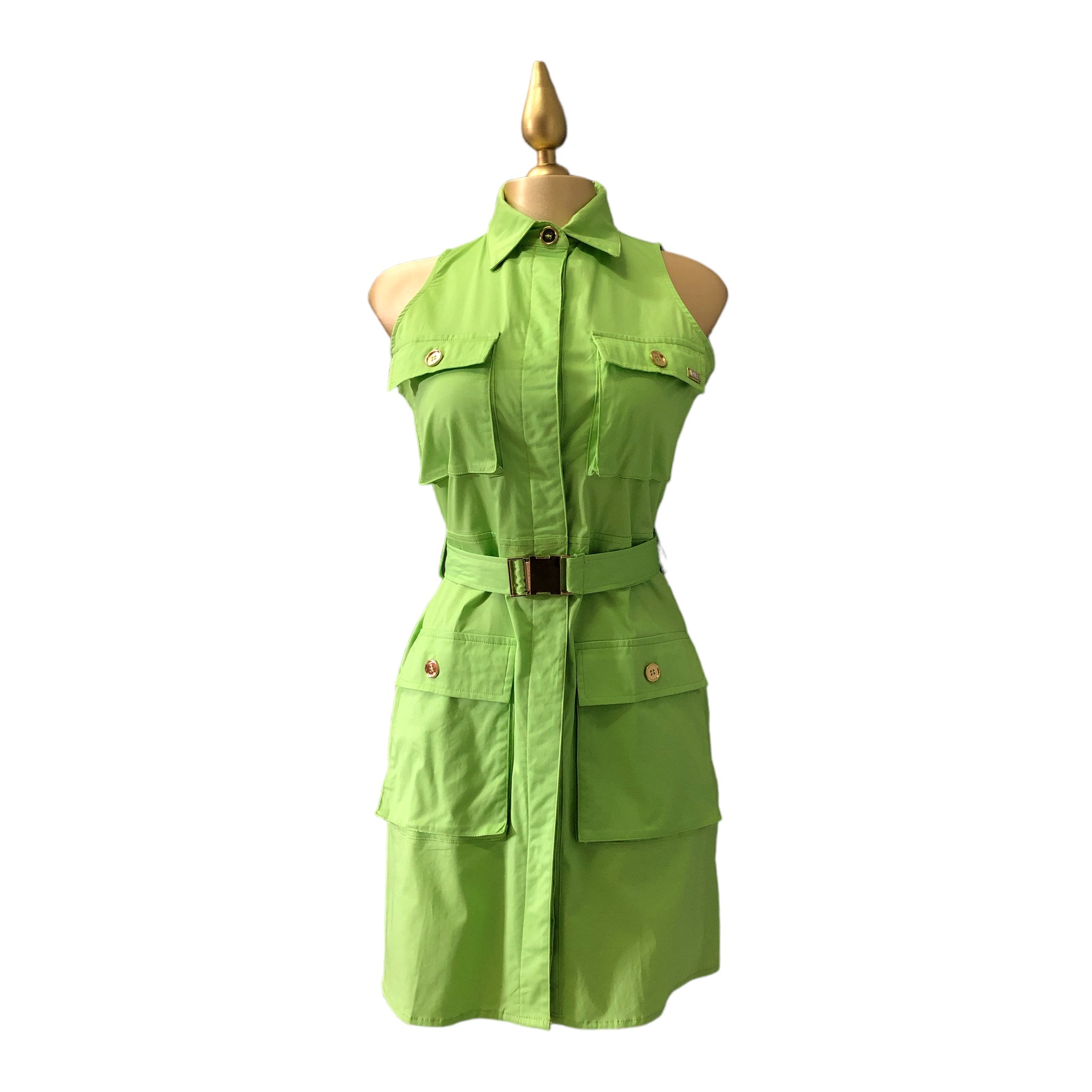 Vestido Sin Mangas Verde LC
