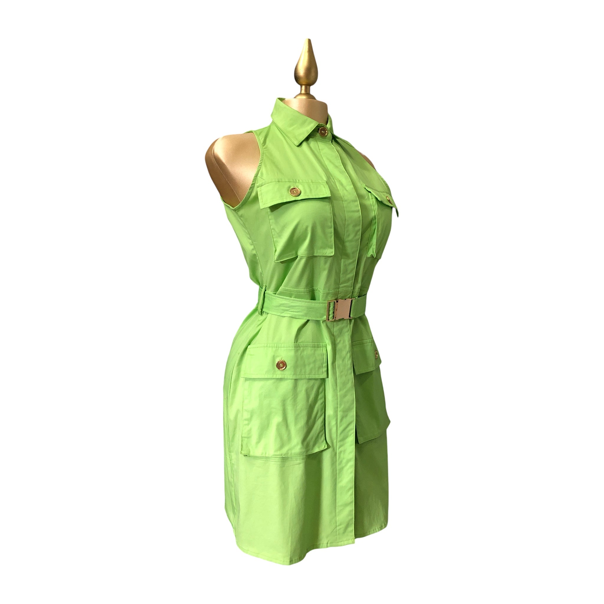 Vestido Sin Mangas Verde LC