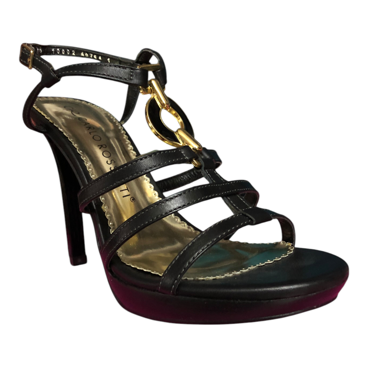 Sandalia Color Negro Para Dama CARLO ROSSETTI