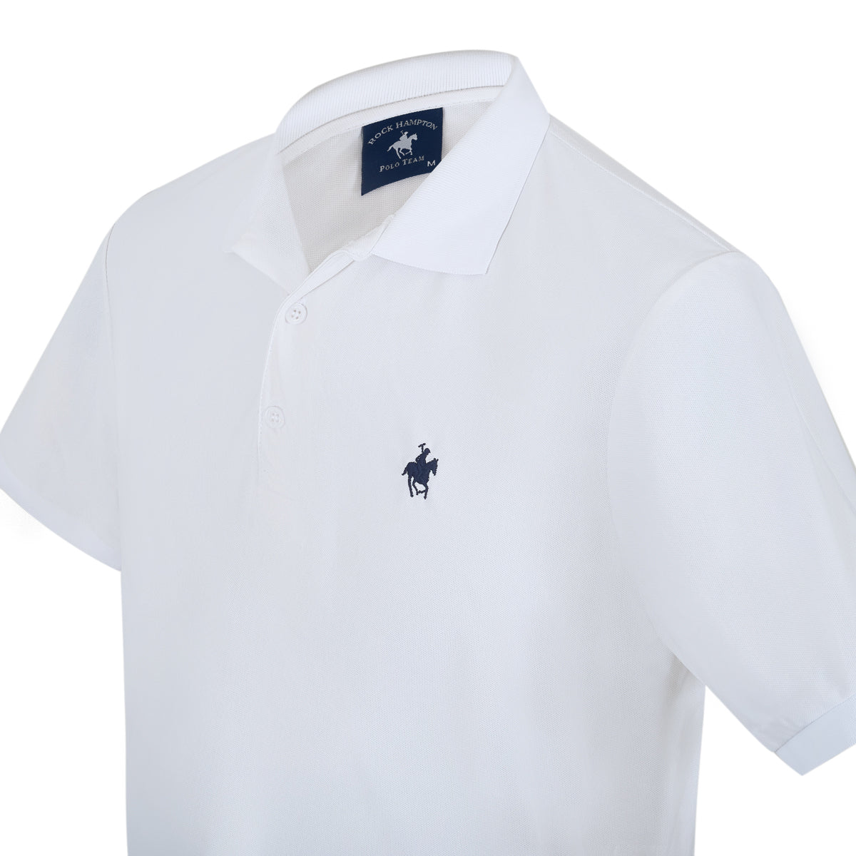 Playera Polo Color Blanco Rock Hampton Polo Team