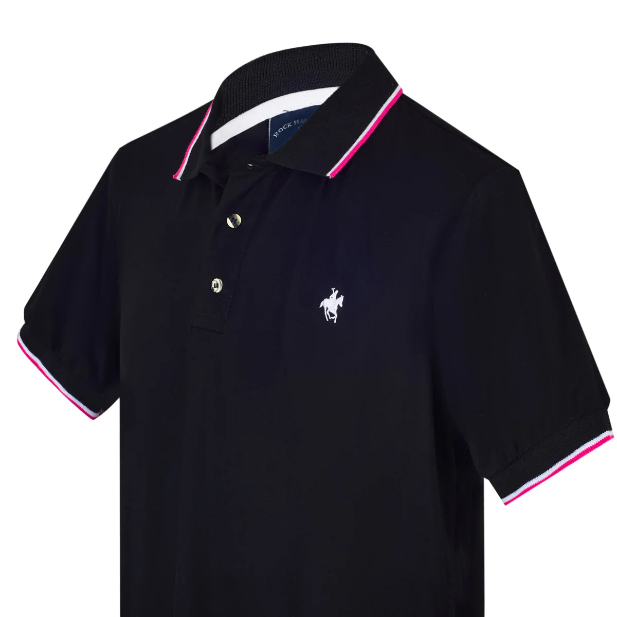 Plyera Polo Color Negro Rock Hampton Polo Team