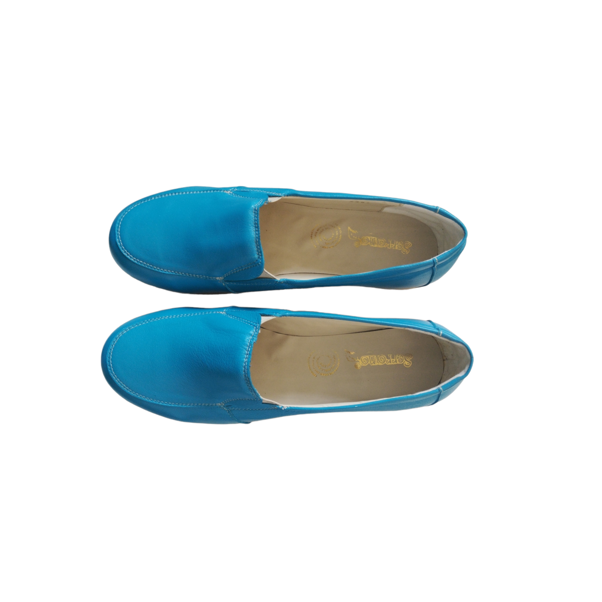 Calzado piel azul confortable David Serrano