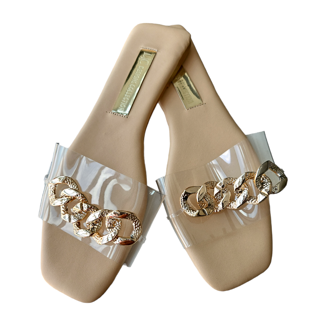 Sandalia Nude con cadena LC