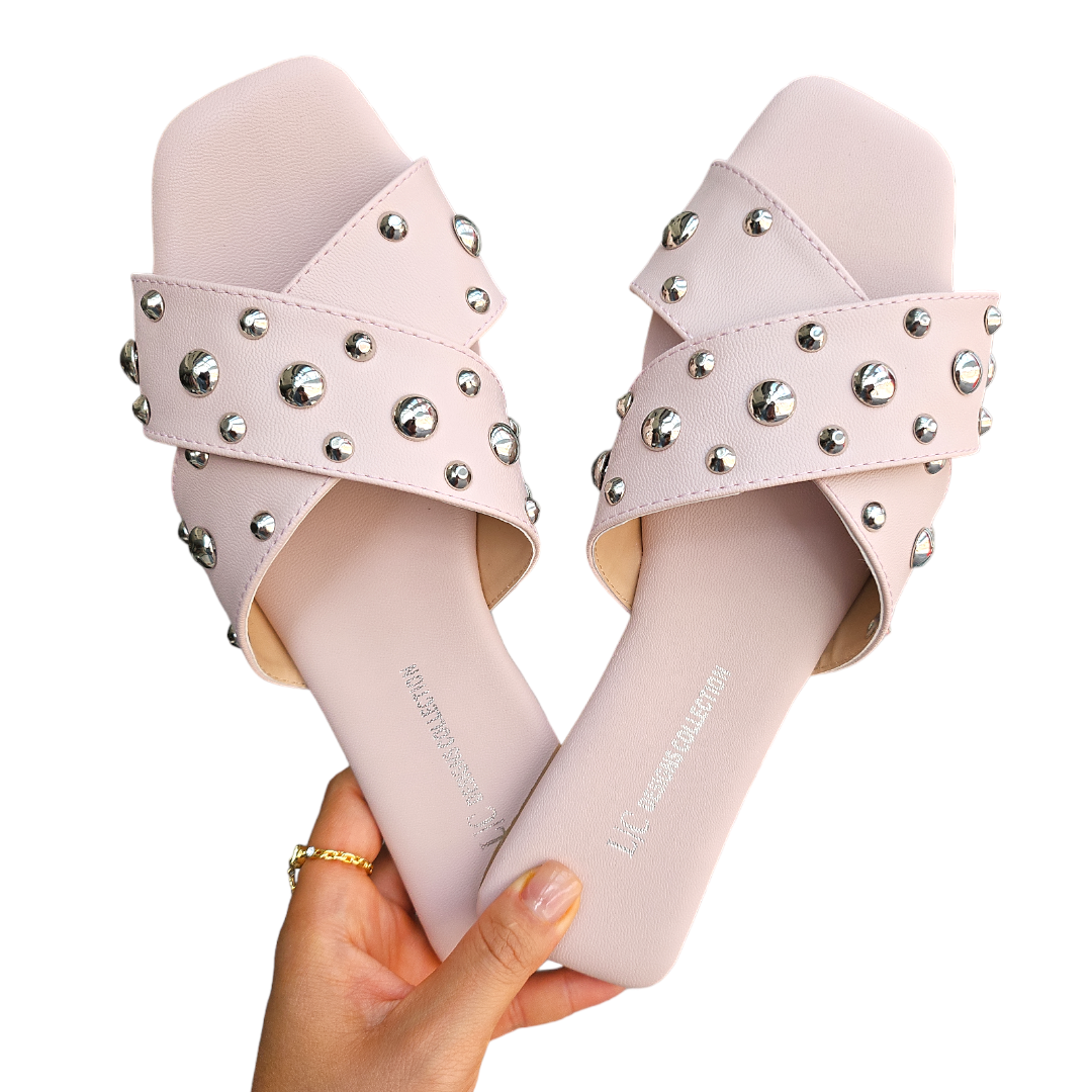 Sandalia con estoperol Rosa Blush LC