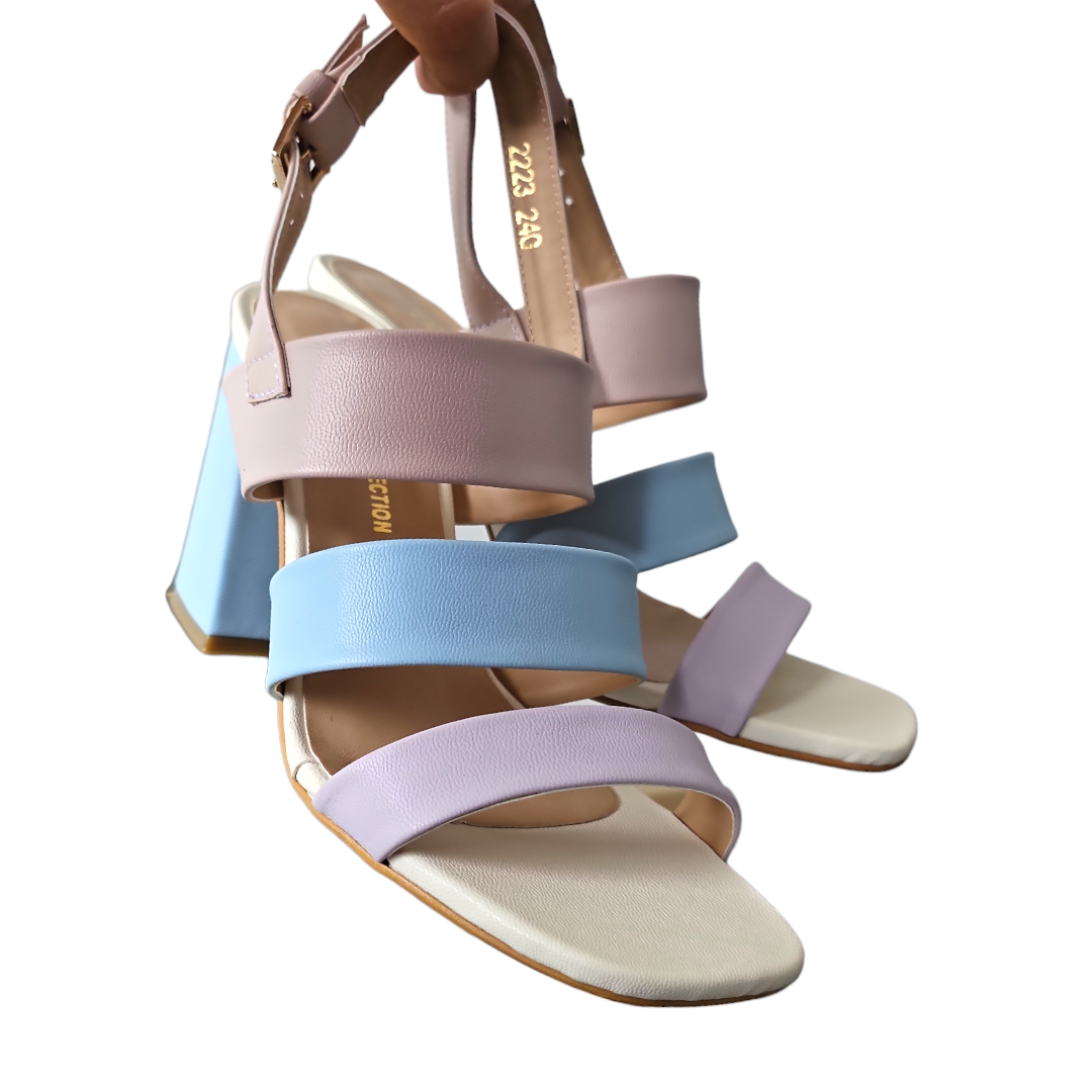 Sandalia pastel vainilla LC