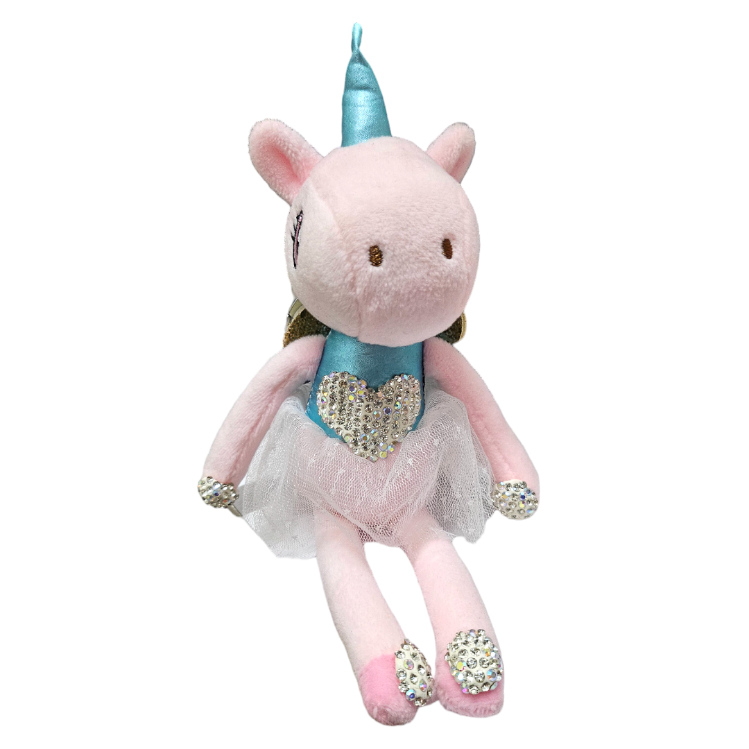 Llavero Unicornio Con Cristales